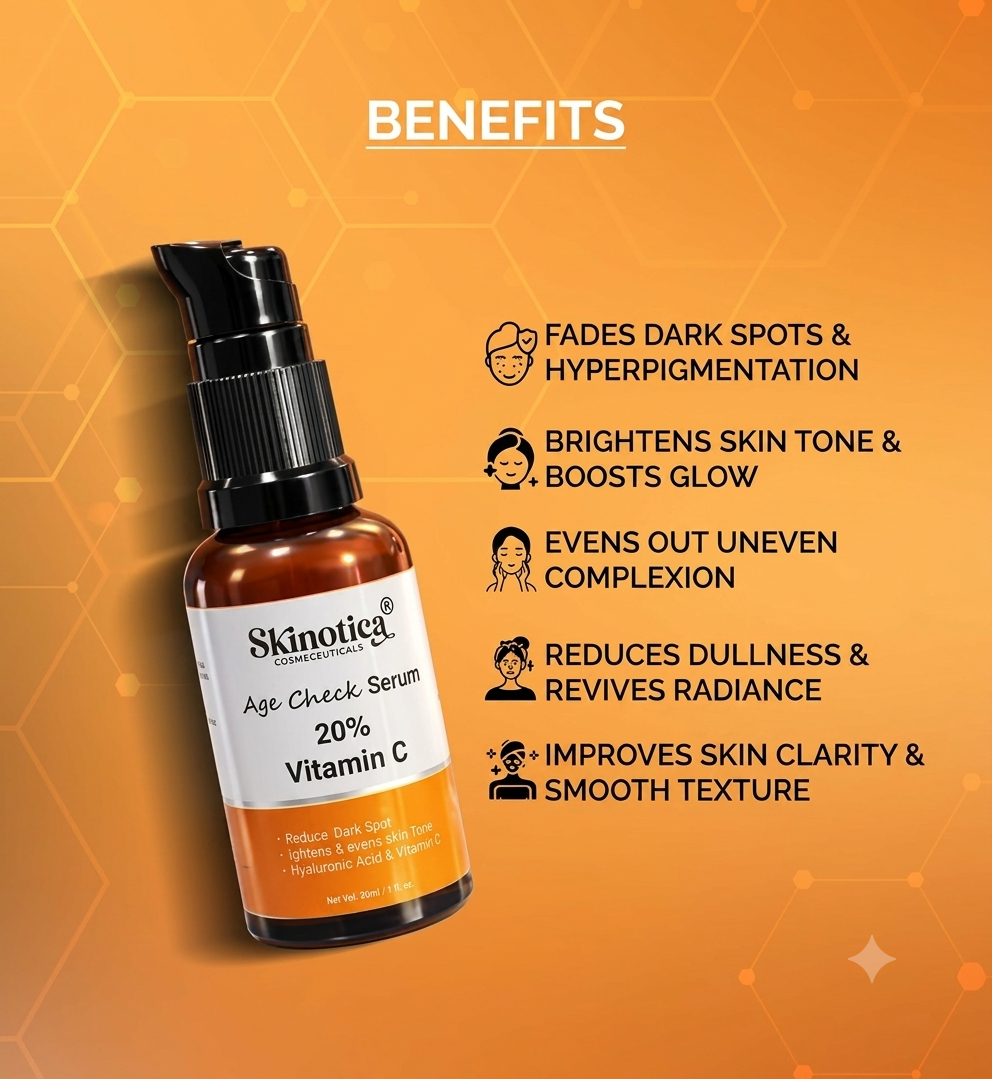 SKINOTICA COSMOCEUTICALS AGE CHECK SERUM 20% VITAMIN C 30ML