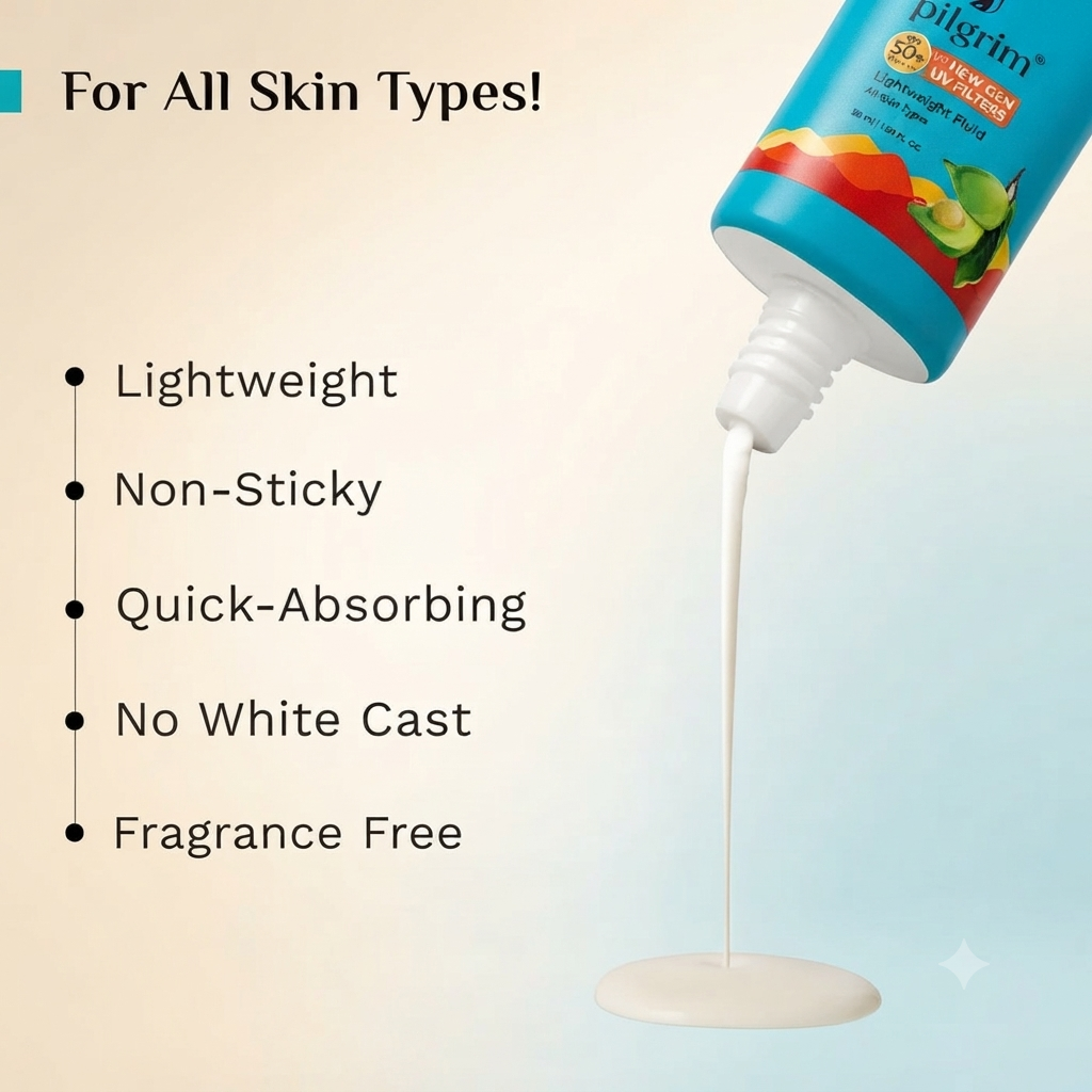 Pilgrim 5% Vitamin C Complex Brightening Serum Sunscreen SPF 50+ PA++++ – 50ml