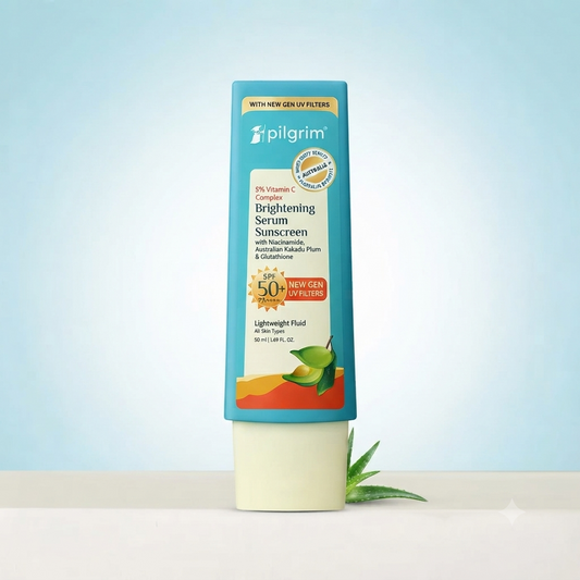 Pilgrim 5% Vitamin C Complex Brightening Serum Sunscreen SPF 50+ PA++++ – 50ml