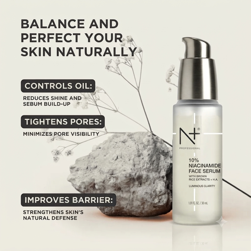 N+ PROFESSIONAL 10% NIACINAMIDE FACE SERUM 30ML