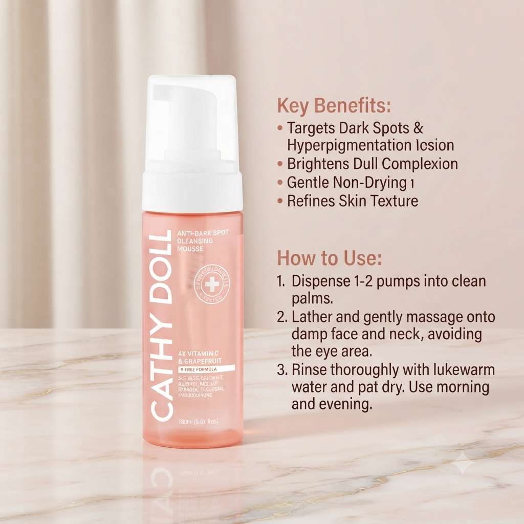 CATHY DOLL ANTI DARK SPOT CLEANSING MOUSSE 150ML