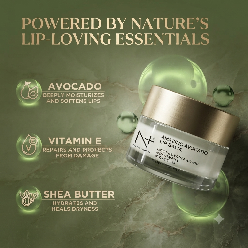 N+ PROFESSIONAL AMAZING AVOCADO LIP BALM 15G
