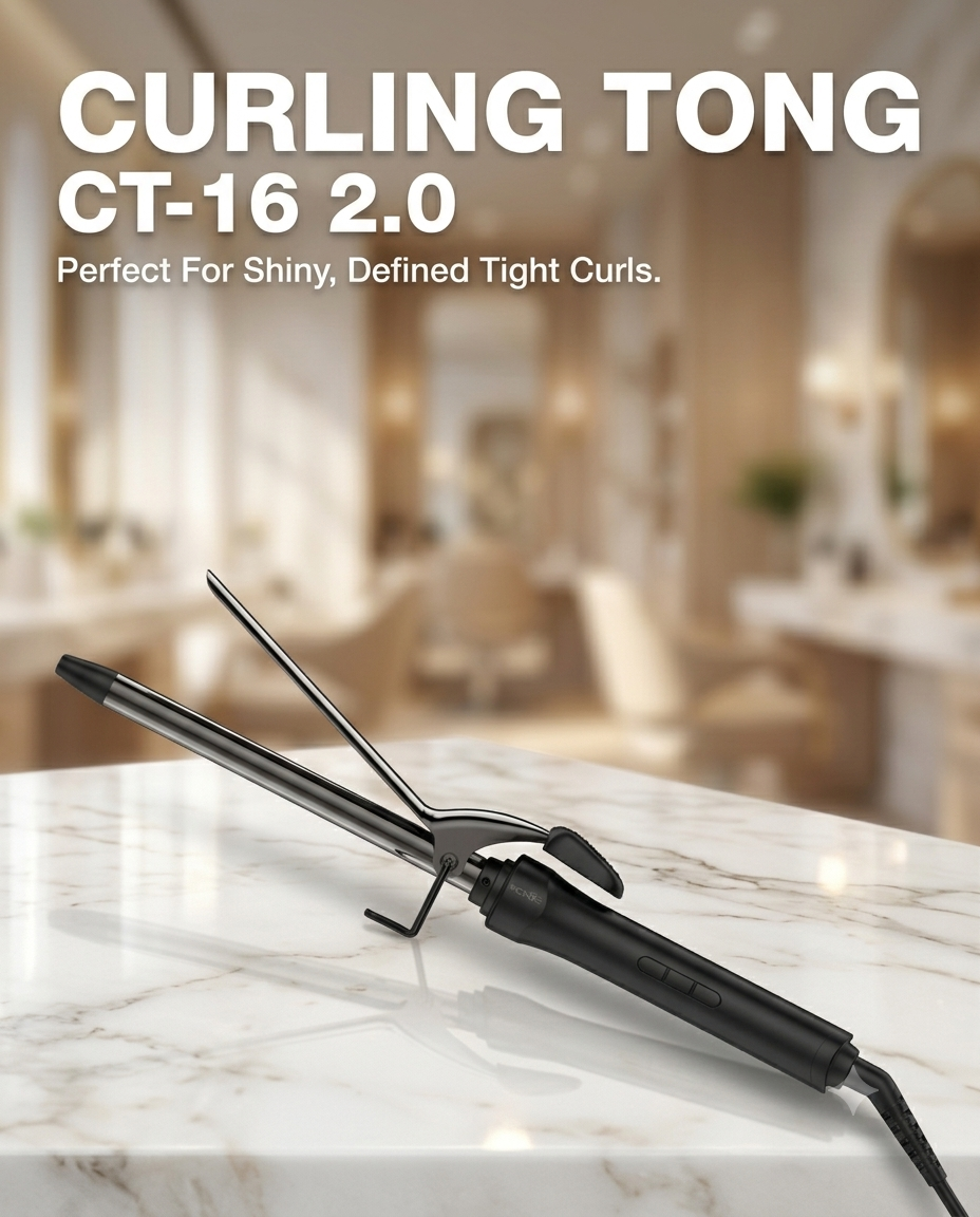 IKONIC Professional Hair Curler Curling Tong CT-16 2.0