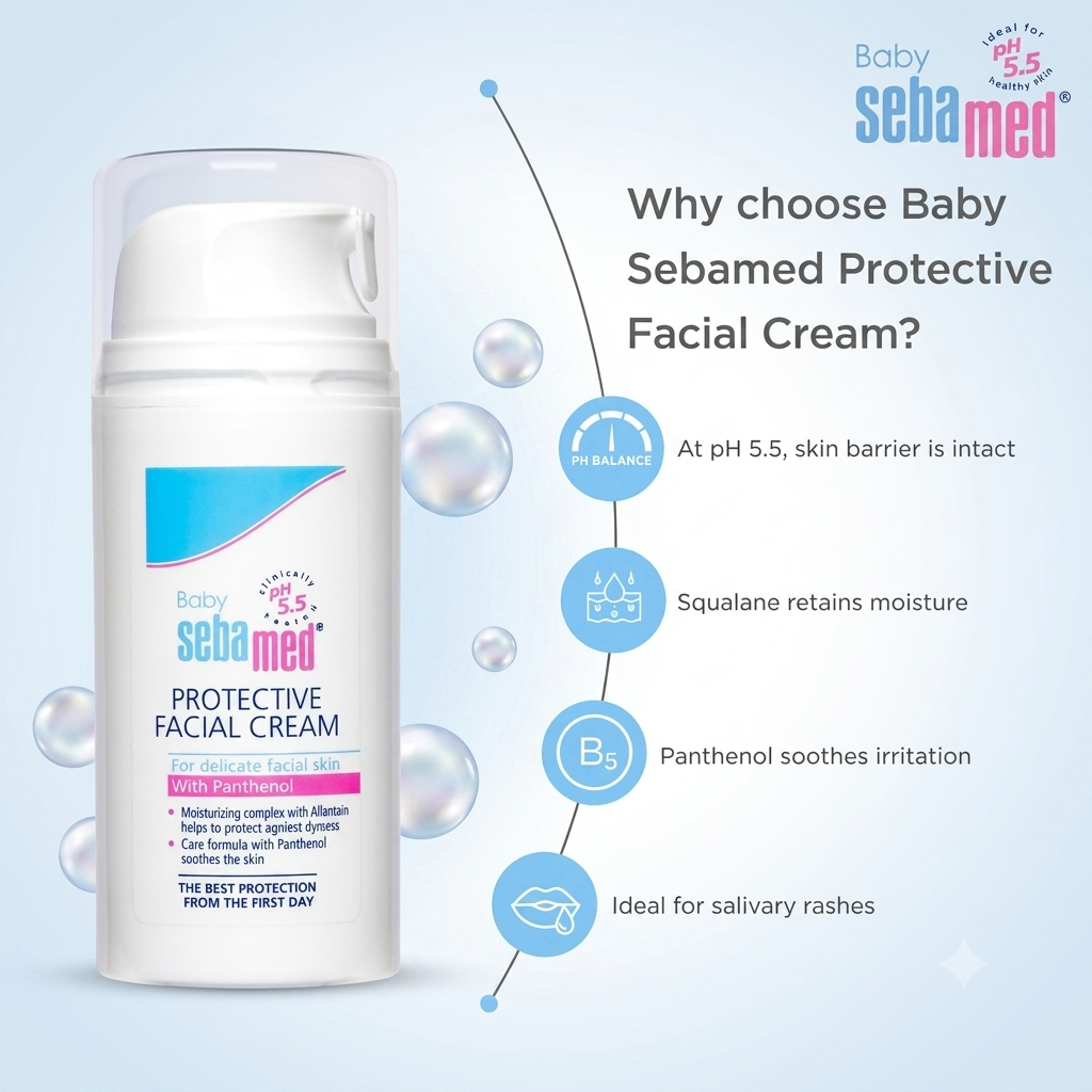 Sebamed baby protective facial cream 100ml