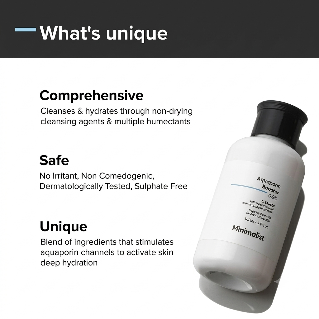 MINIMALIST AQUAPORIN BOOSTER 05% CLEANSER 100ML