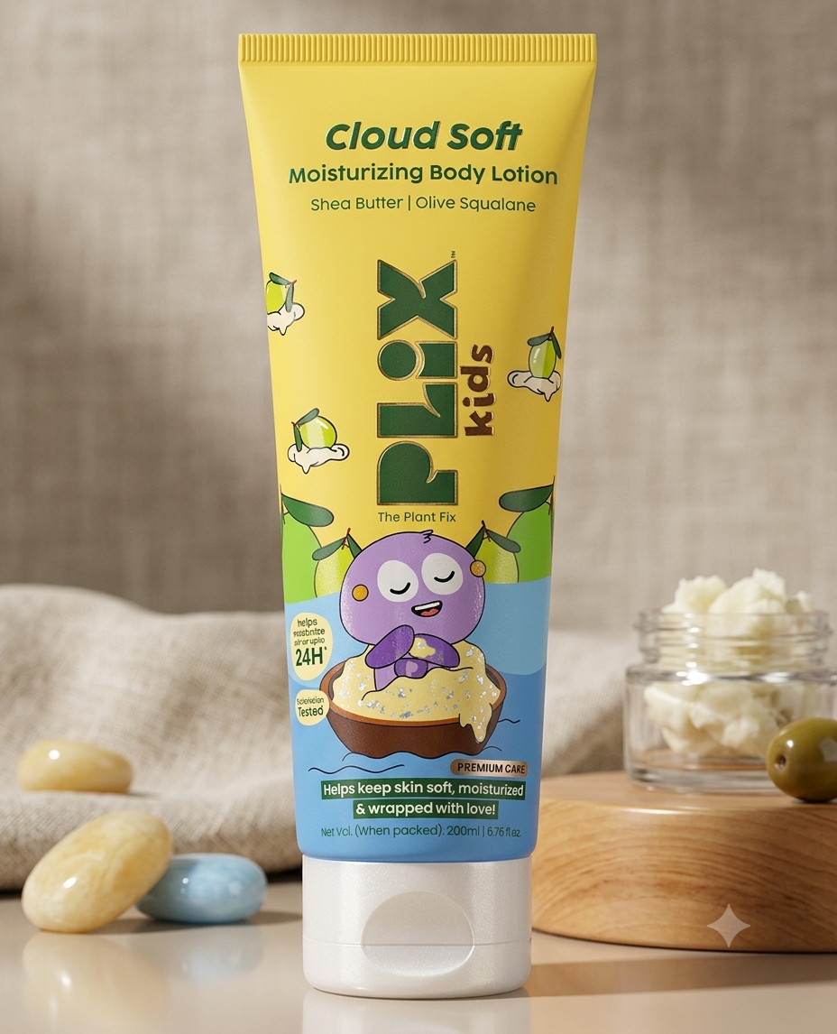 PLIX KIDS CLOUD SOFT MOISTURIZING BODY LOTION 200ML