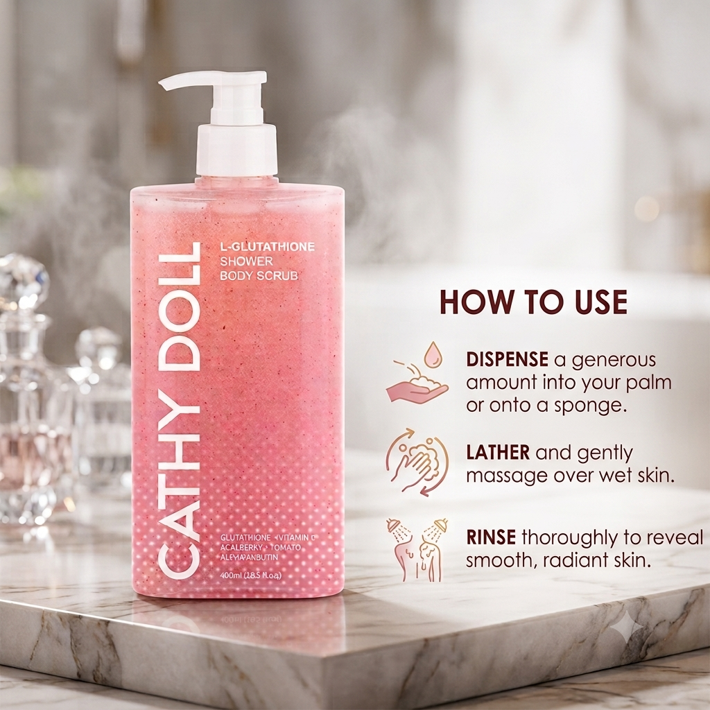 CATHY DOLL L-GLUTATHIONE SHOWER BODY SCRUB 400ML