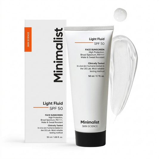 MINIMALIST LIGHT FLUID SPF 50 FACE SUNSCREEN 50ML