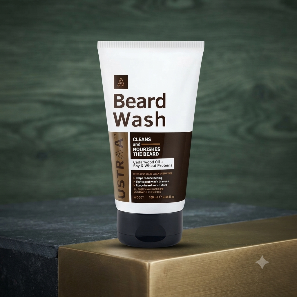 Ustraa Beard Wash – Cleans & Nourishes the Beard | 100ml