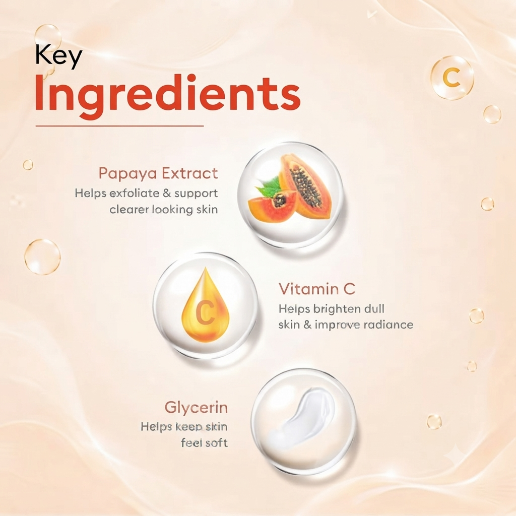 Ustraa Anti-Blemish Face Wash – Papaya & Vitamin C Serum | 100ml