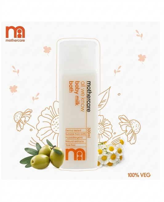 MOTHERCARE ALL WE KNOW BABY MILK BATH 300ML