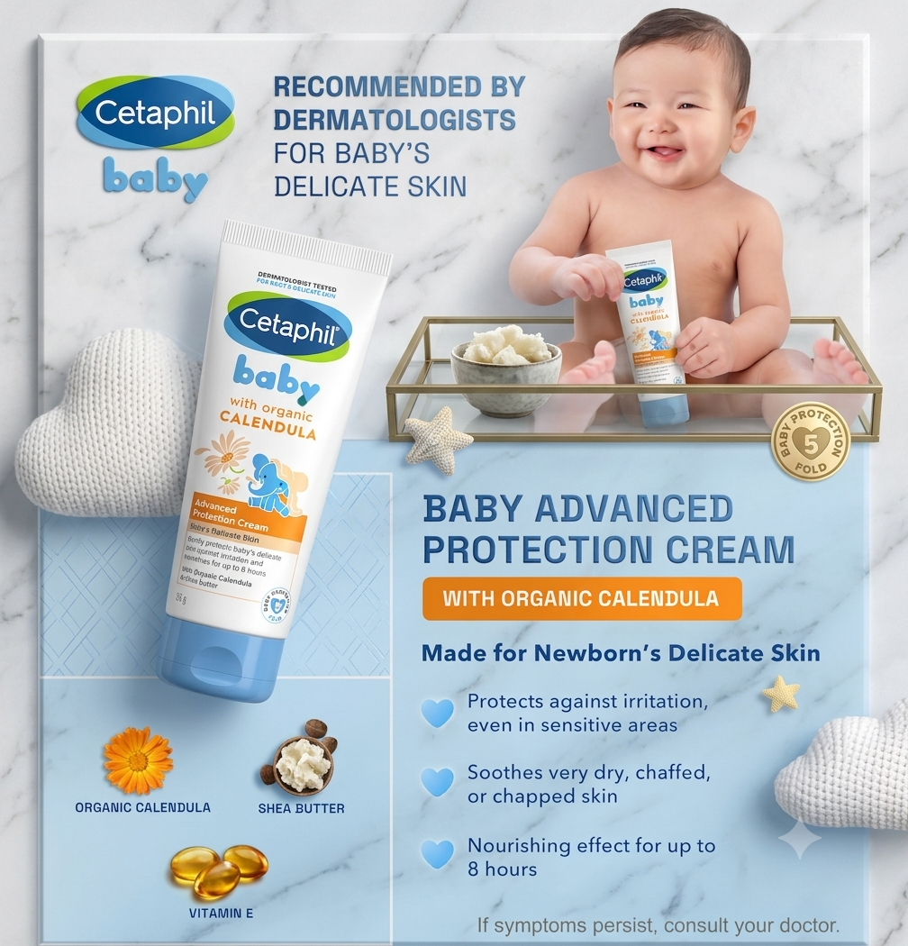 CETAPHIL BABY ADVANCED PROTECTION CREAM WITH ORGANIC CALENDULA 85G