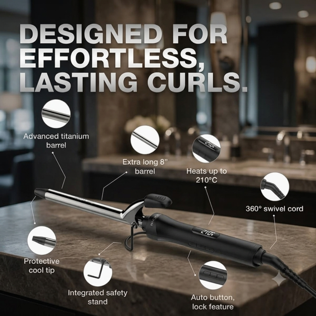 IKONIC Professional Hair Curler Curling Tong CT-16 2.0