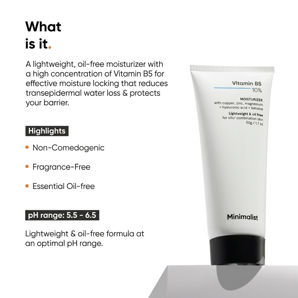 MINIMALIST VITAMIN B5 10% MOISTURIZER 50G
