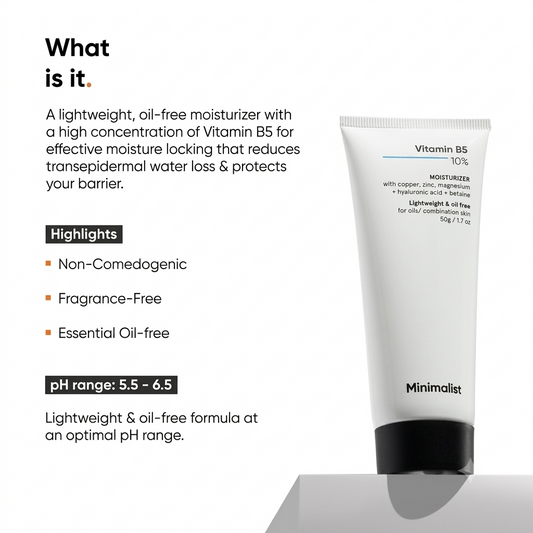 MINIMALIST VITAMIN B5 10% MOISTURIZER 50G