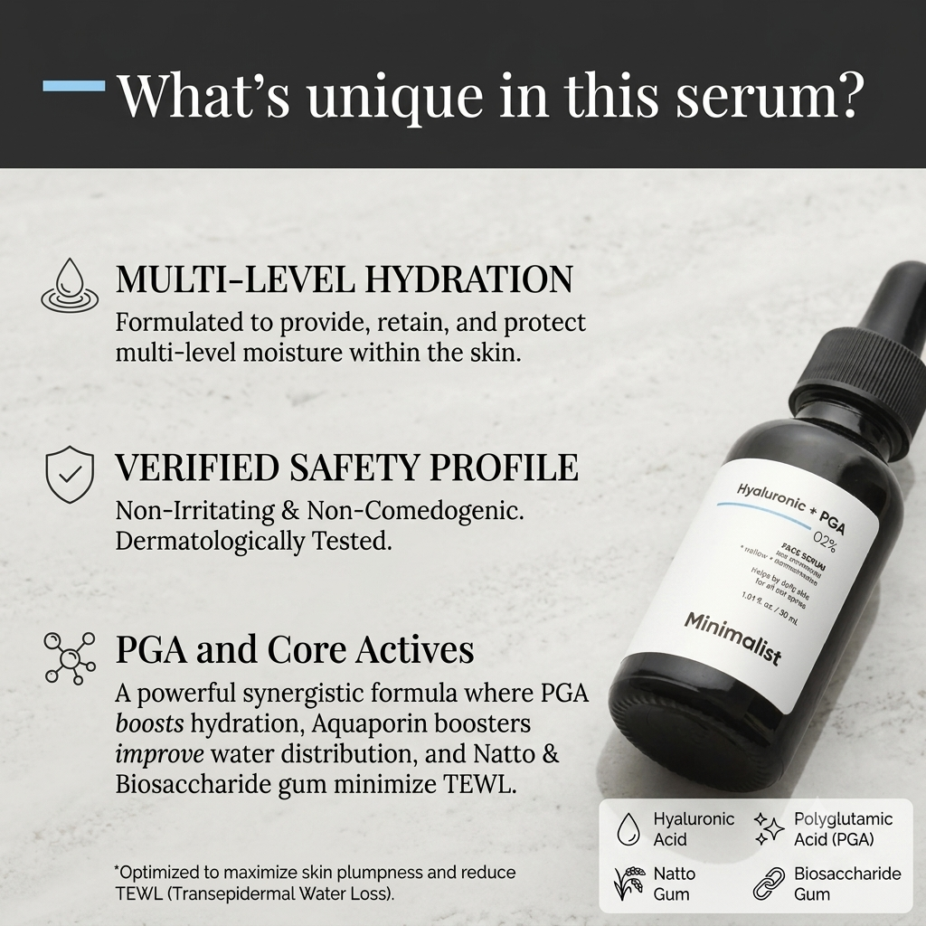 MINIMALIST HYALURONIC 02% FACE SERUM 30ML
