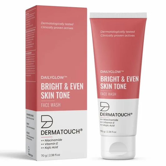DERMATOUCH BRIGHT & EVEN SKIN TONE FACE WASH 70GM