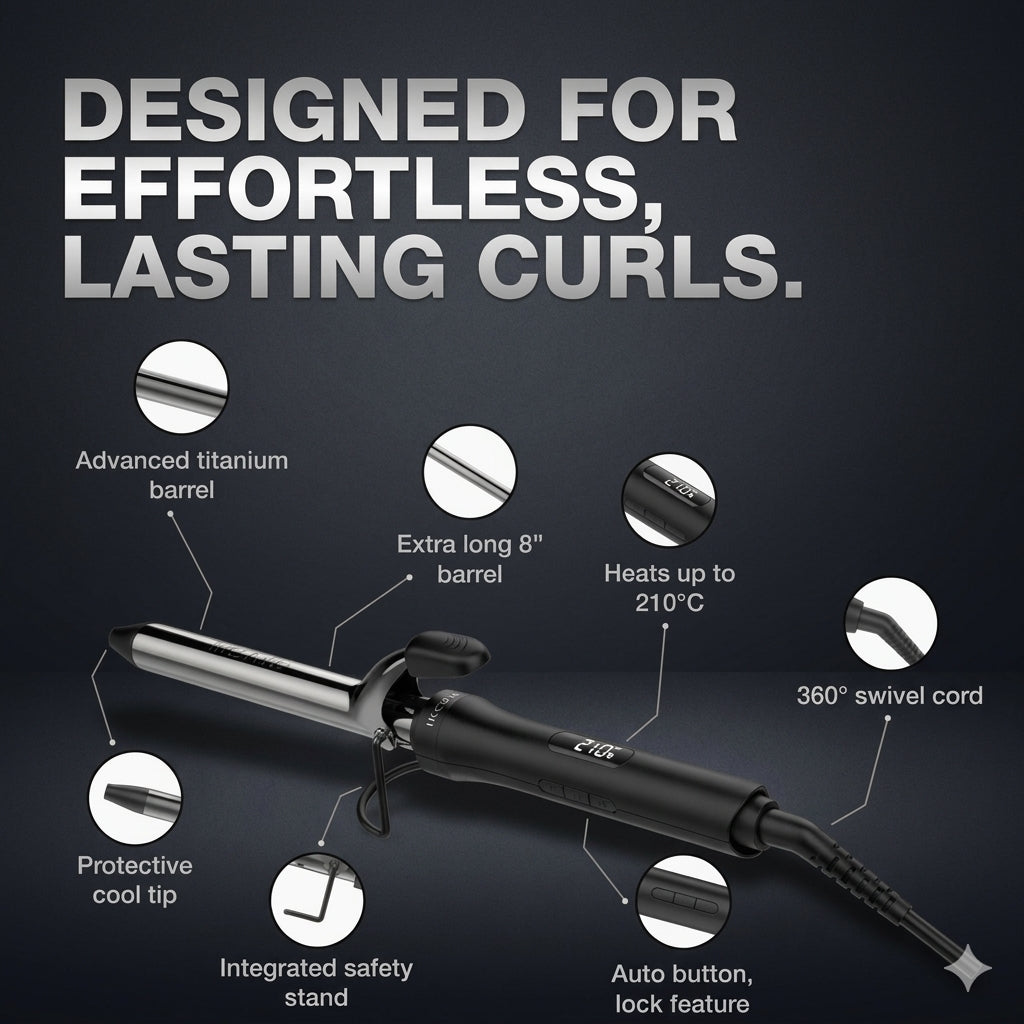 IKONIC Professional Hair Curler Curling Tong CT-22 2.0