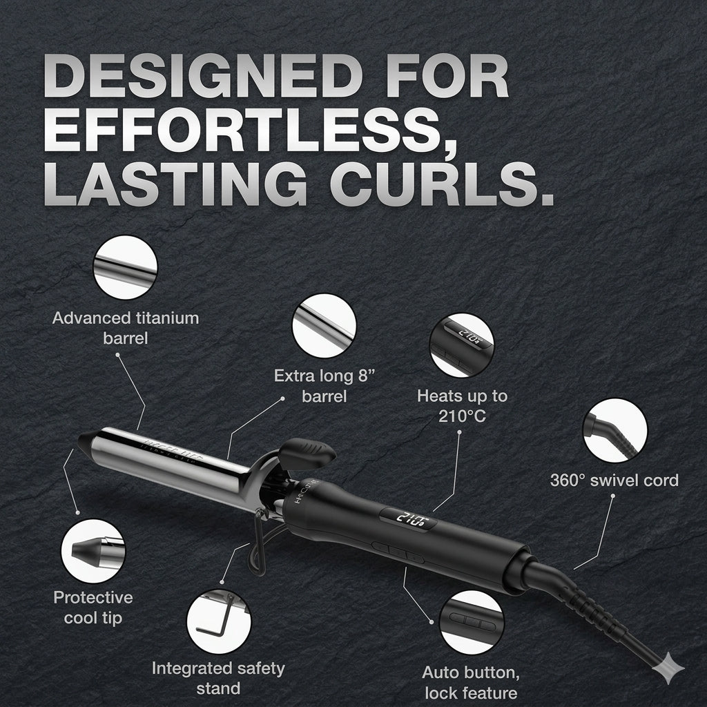 IKONIC Professional Hair Curler Curling Tong CT-25 2.0