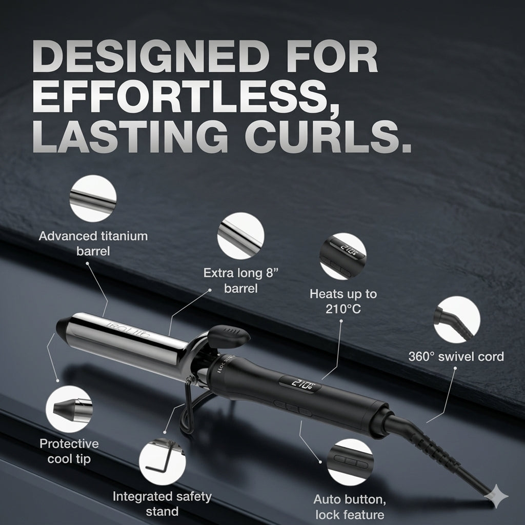 IKONIC Professional Hair Curler Curling Tong CT-32 2.0