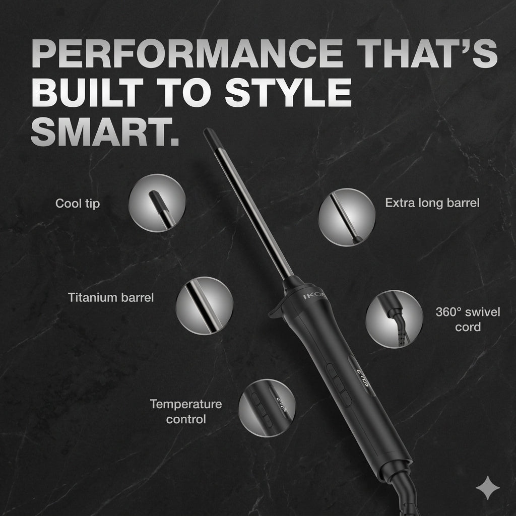 IKONIC Professional Hair Curler Hot Wand 2.0