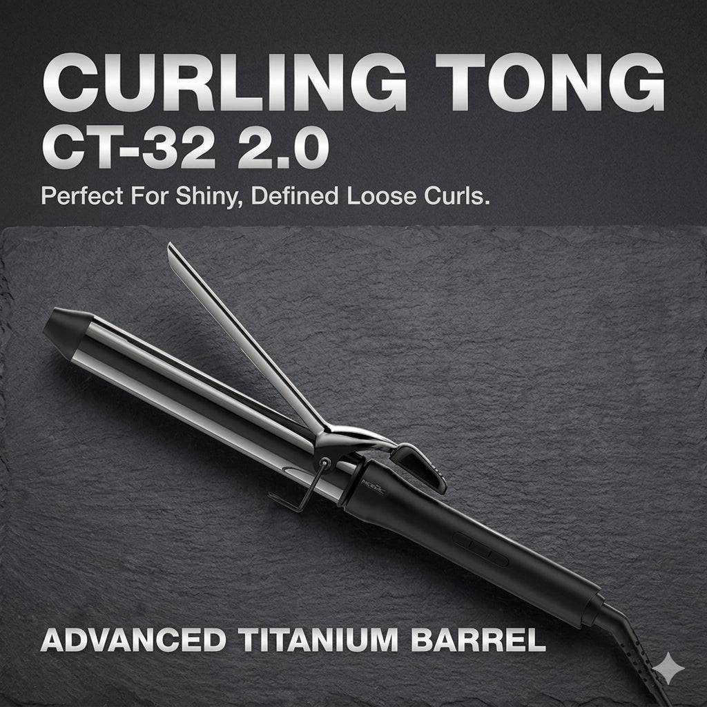 IKONIC Professional Hair Curler Curling Tong CT-32 2.0