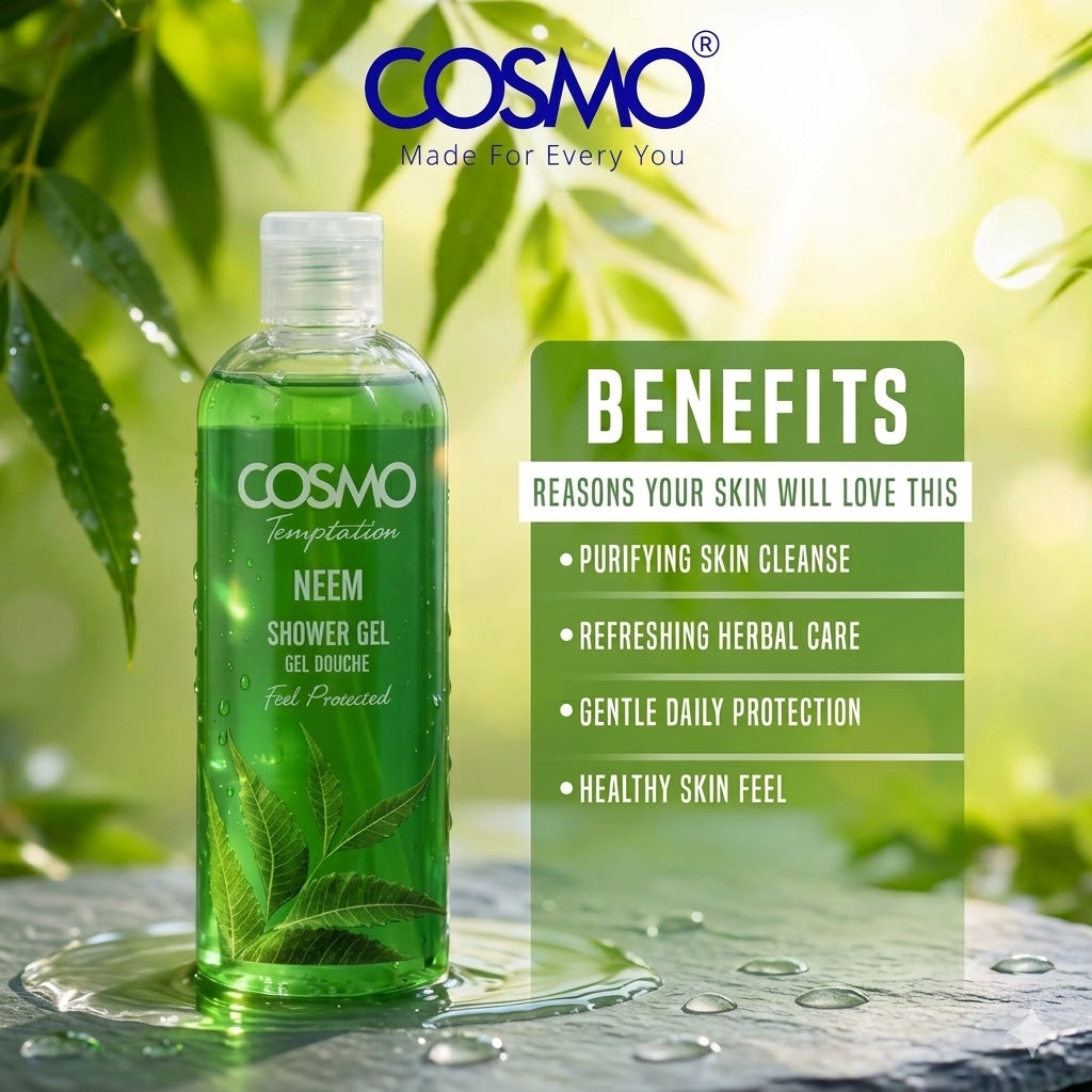 Cosmo Temptation Neem Shower Gel – 480ml