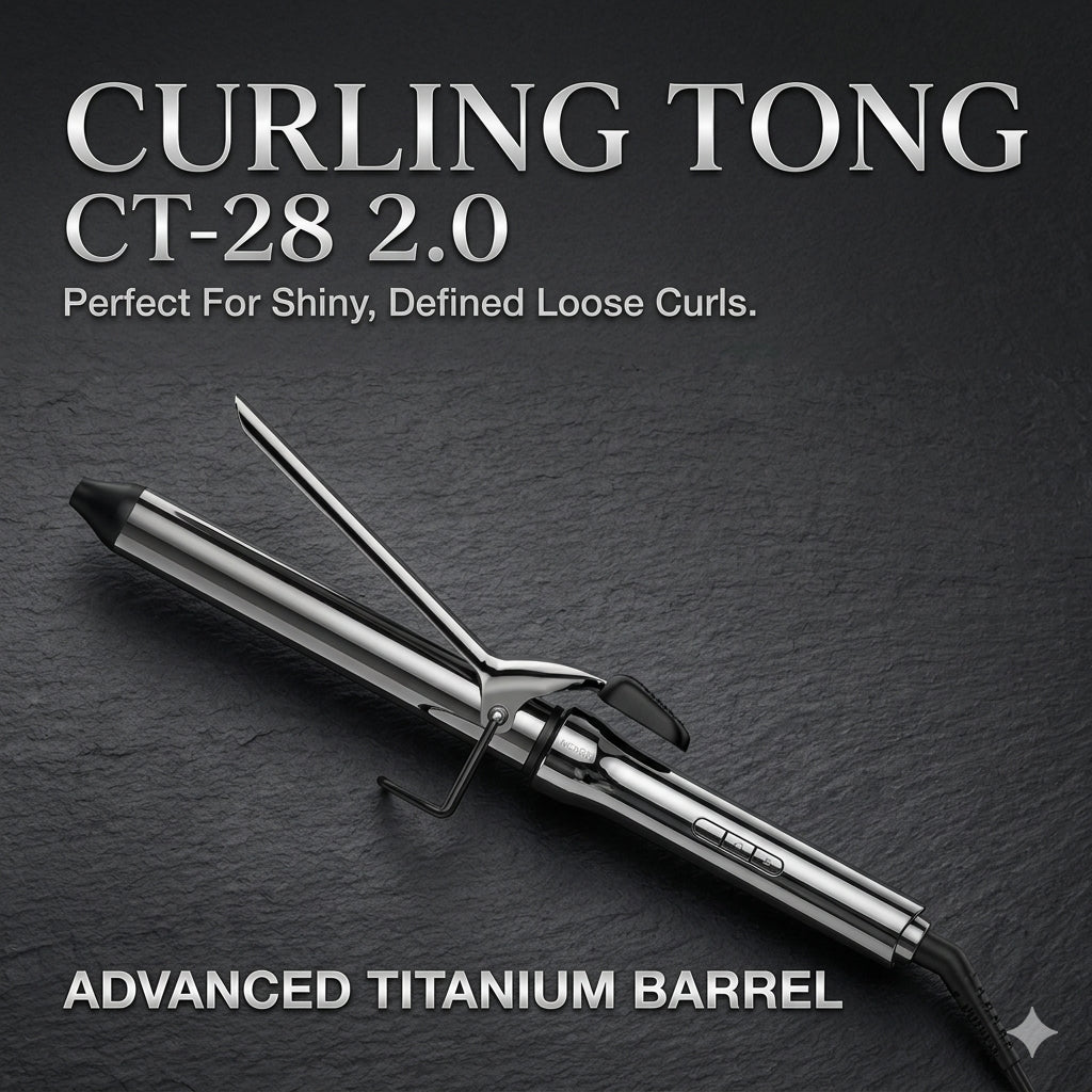 IKONIC Professional Hair Curler Curling Tong CT-28 2.0