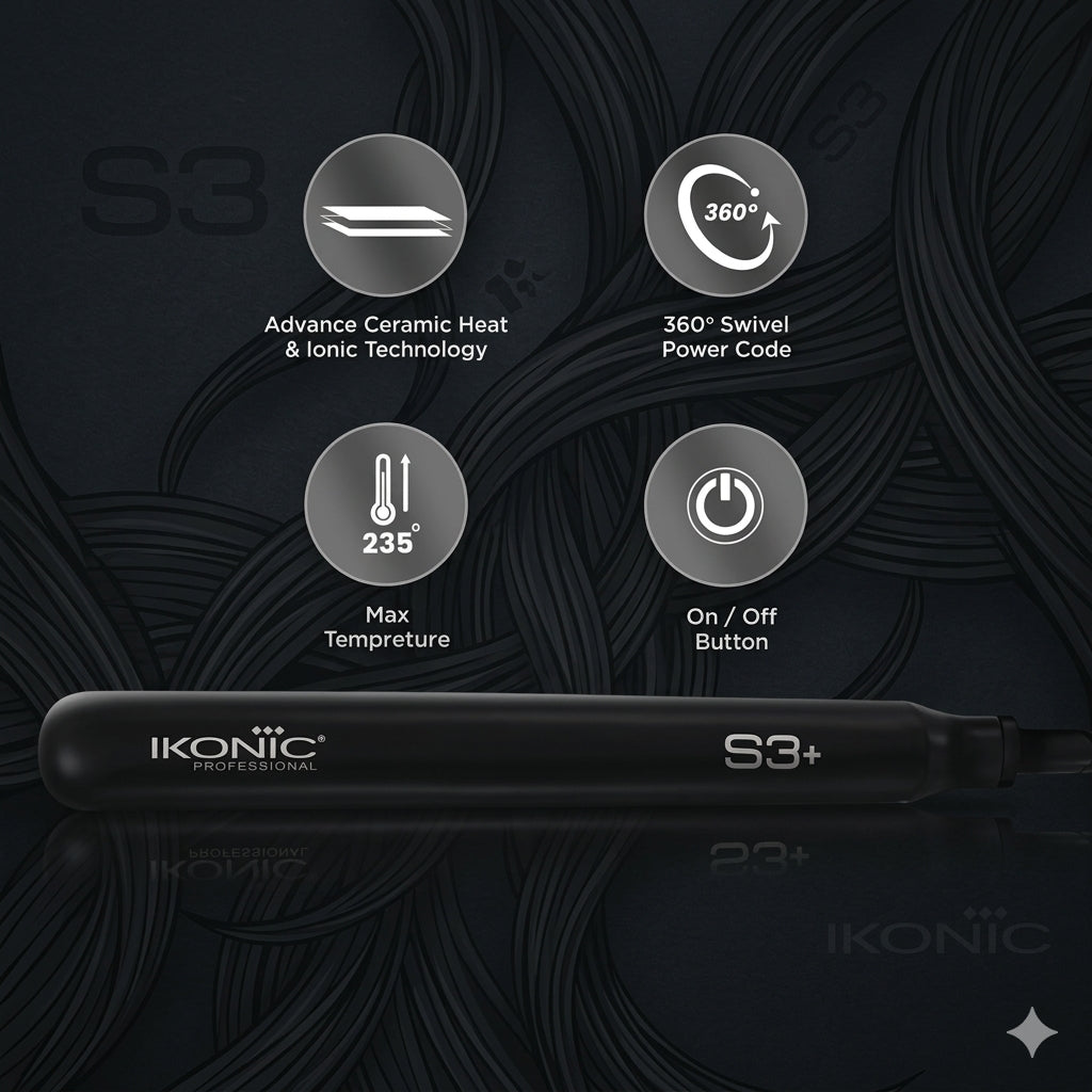 IKONIC Professional Hair Iron S3+ Ceramic